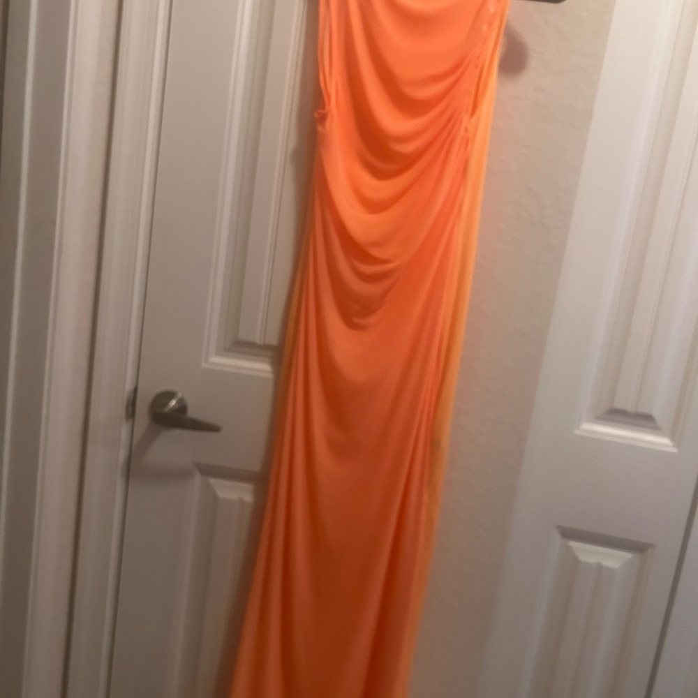 Haute Monde Vibrant Orange Maxi Dress